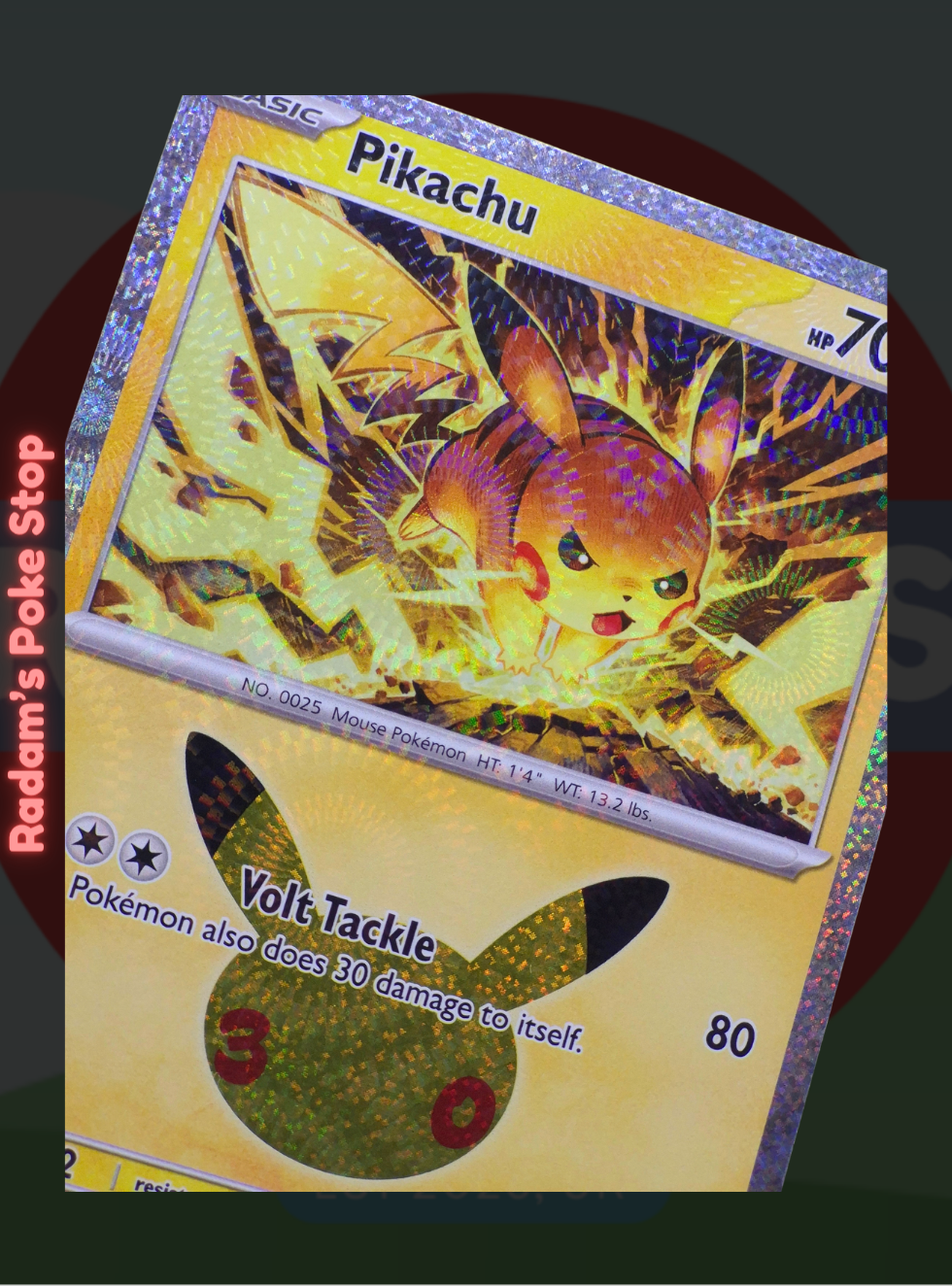 Pikachu 02/30 024/128, 30th Celebrations, Pikachu Subset presented by Pokémon TCG. 