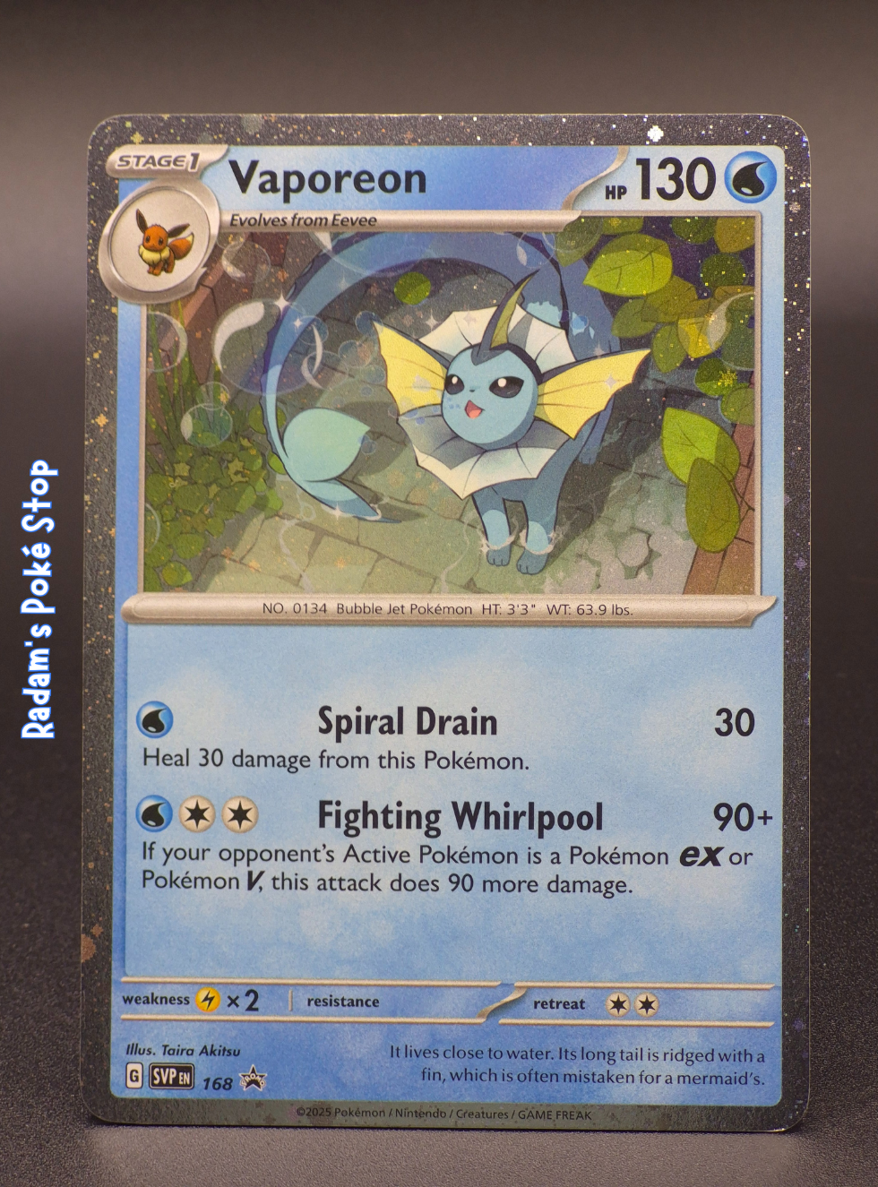 Vaporeon #SVP168 Promo