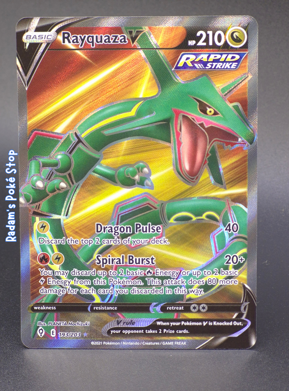 Rayquaza V #193 Evolving Skies UR