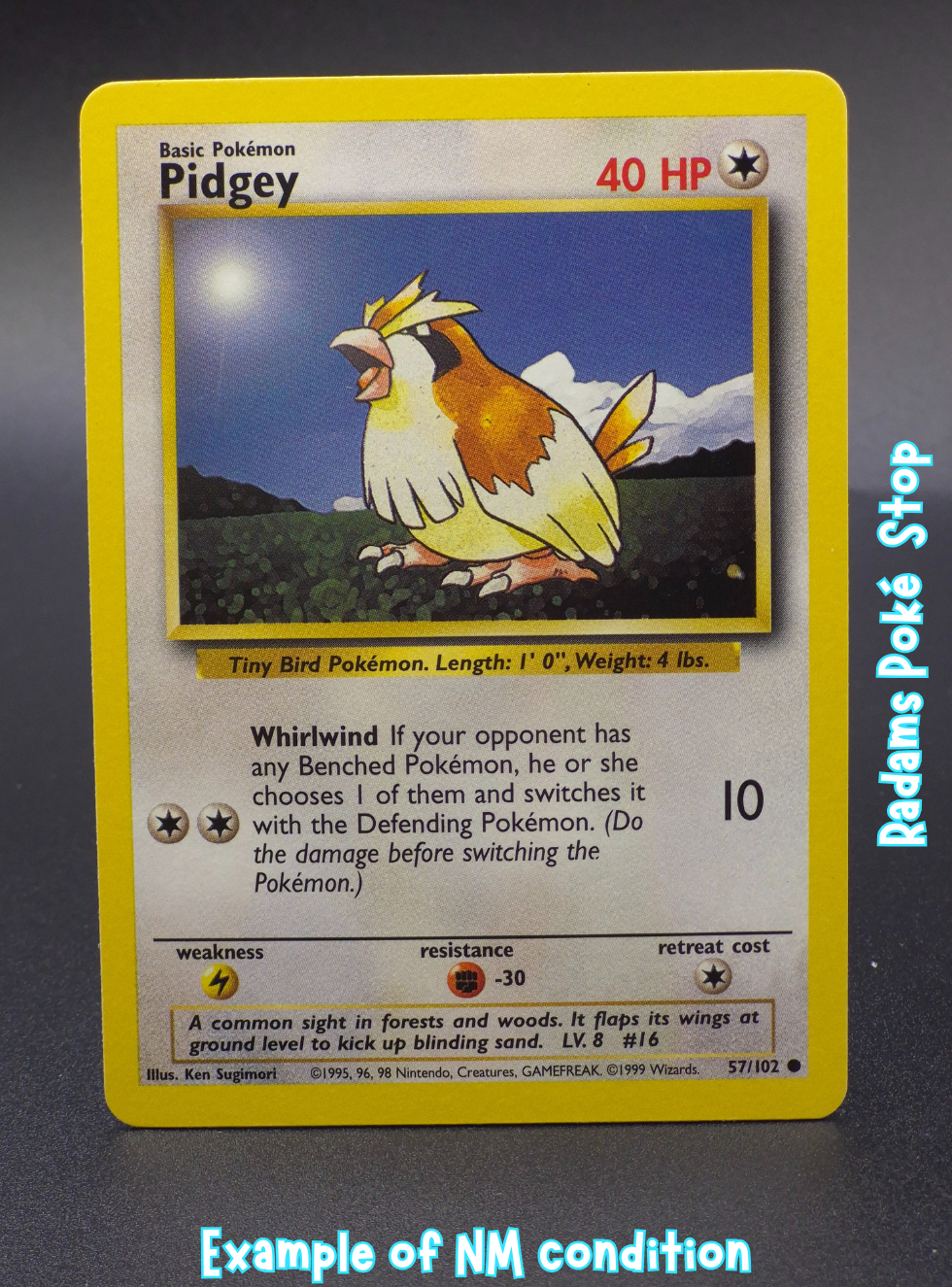 Pidgey #57 common Base Set