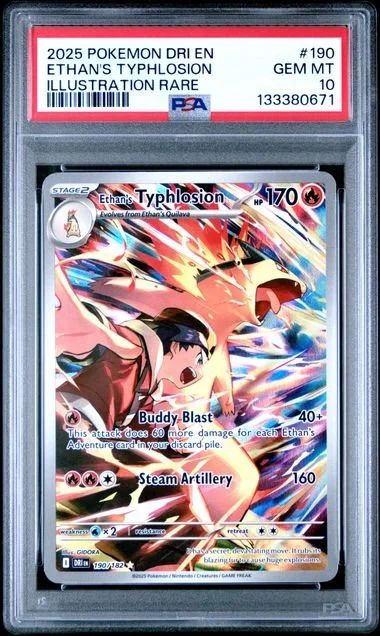 PSA 10 Ethan's Typhlosion #190 Destined Rivals
