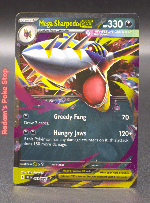 Mega Sharpedo ex #061 Phantasmal Flames DR