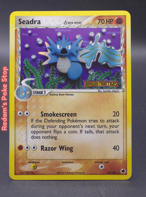 Seadra  #22 Dragon Frontiers, Reverse Holo