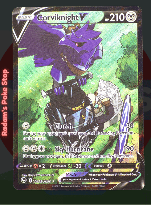 Corviknight V #TG18  Silver Tempest