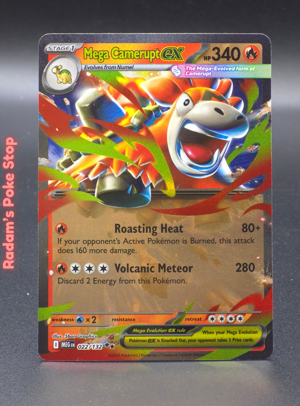 Mega Camerupt ex #022 Mega Evolution DR