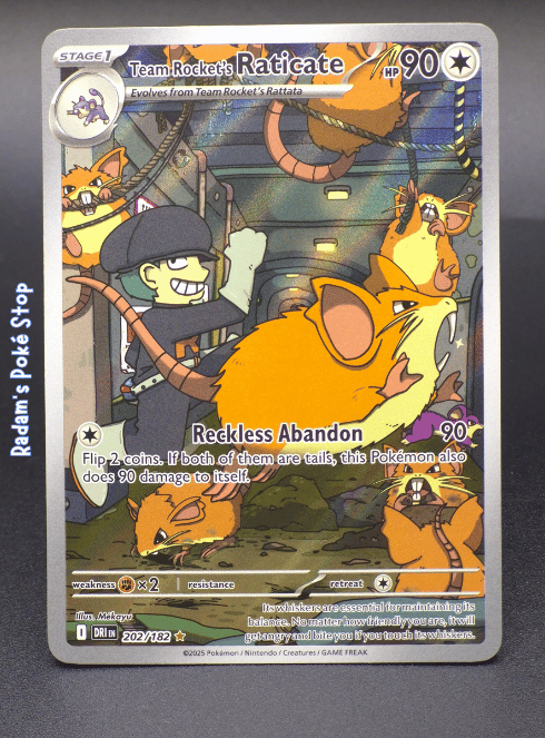 Team Rocket's Raticate #202 IR Destined Rivals