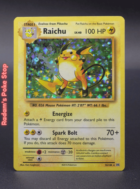 Raichu #36 XY Evolutions Holo