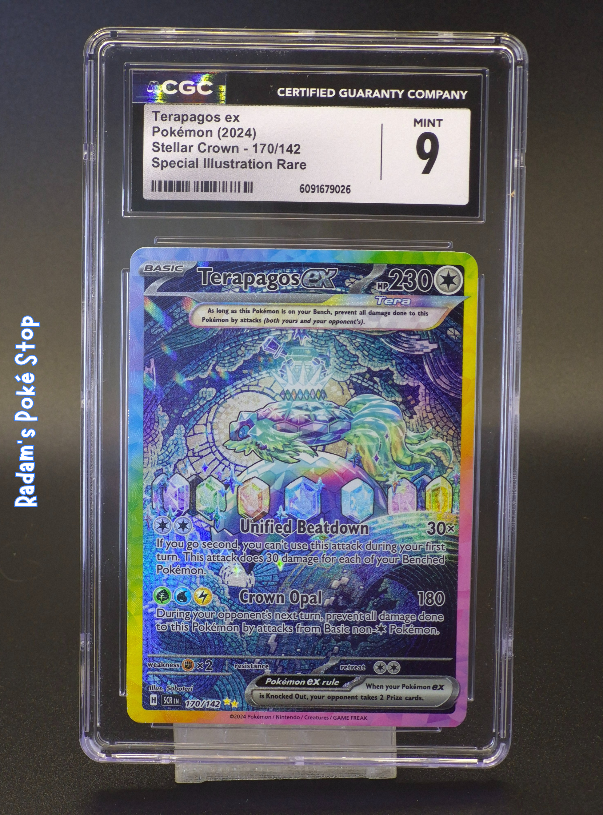 CGC 9 Terapagos ex #170 Crown Stellar