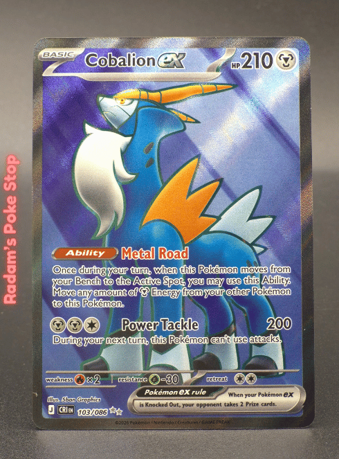 Cobalion ex #103 CRI Chaos Rising UR
