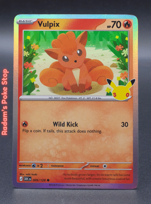 Vulpix #009 30th Celebrations 30C