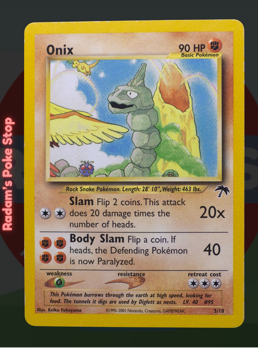 Onix 3/18 Southern Islands Collection, from the Pokémon TCG