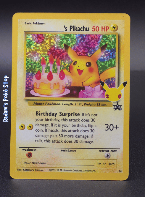 Birthday Pikachu #24 25th Celebrations