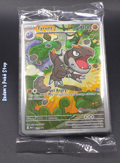 Tyrunt #MEP070 Pokemon Center  Stamped Promo POR & non stamped sealed.