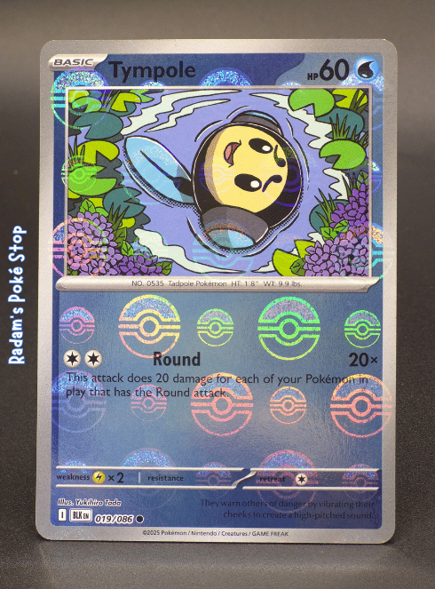 Tympole #019 Black Bolt Poke Ball