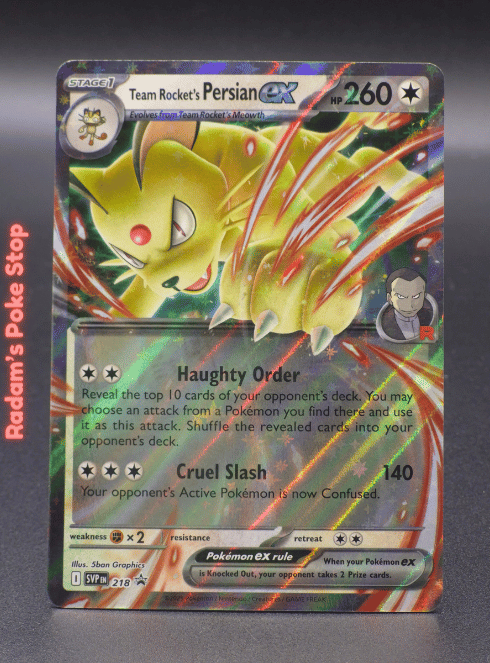 Team Rocket's Persian ex #SVP218 Promo