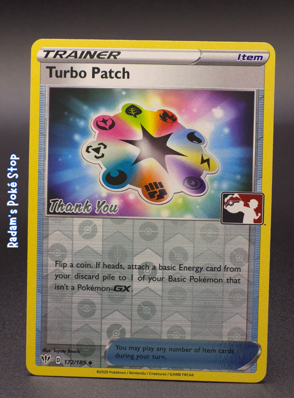 Turbo Patch Pokemon League Thank You Promo