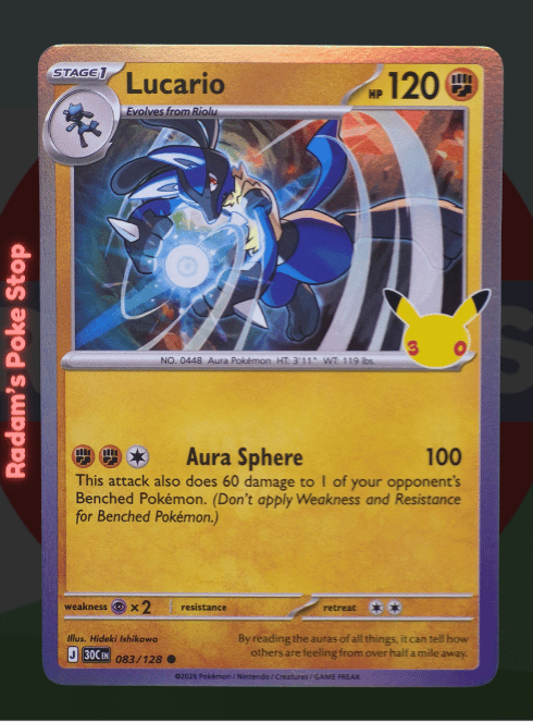 Lucario #083 30th Celebrations 30C