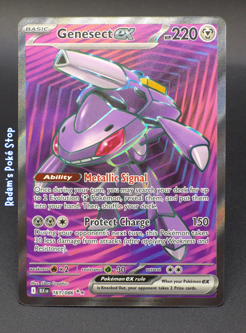 Genesect ex #161 Black Bolt UR