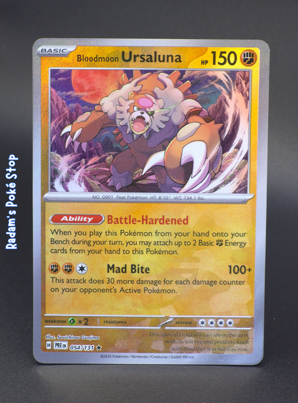 Bloodmoon Ursaluna #054 Prismatic Evolutions Poke Ball
