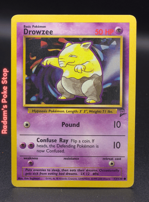 Drowzee #73 Rare Base Set 2
