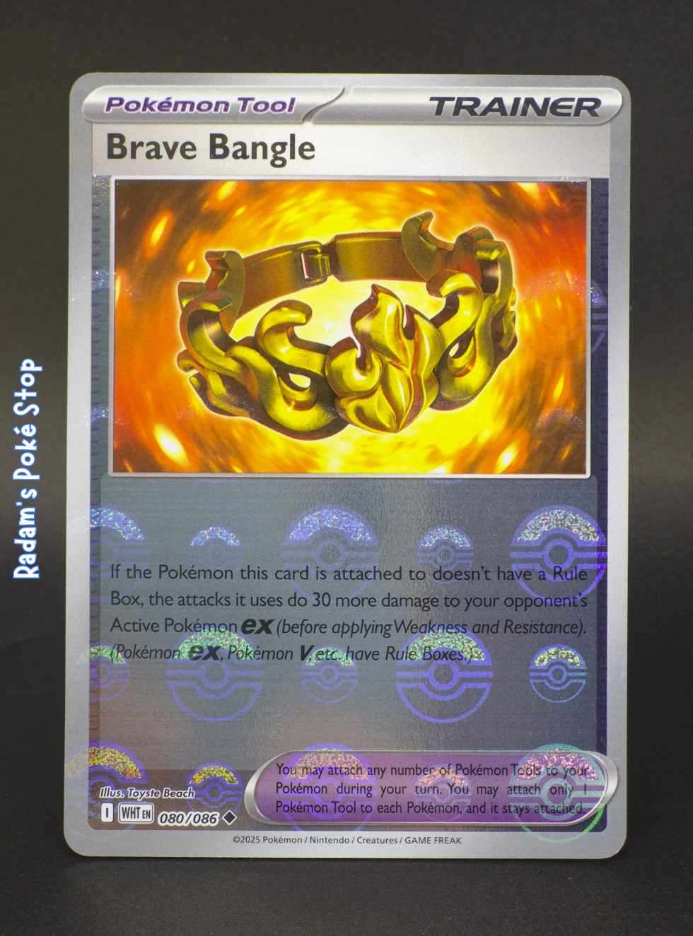 Brave Bangle #080 White Flare Poke Ball