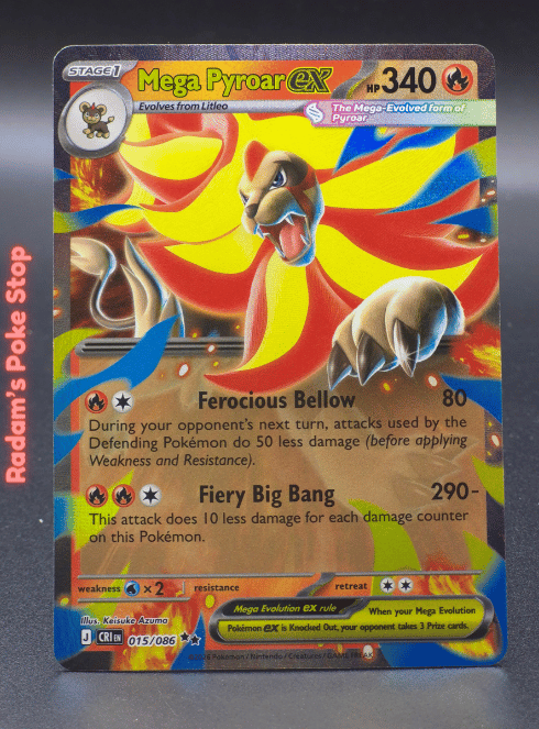 Mega Pyroar ex #015 CRI Chaos Rising DR