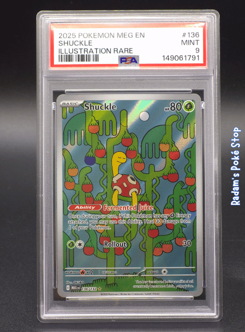 PSA 9 Shuckle #136 IR Mega Evolutions