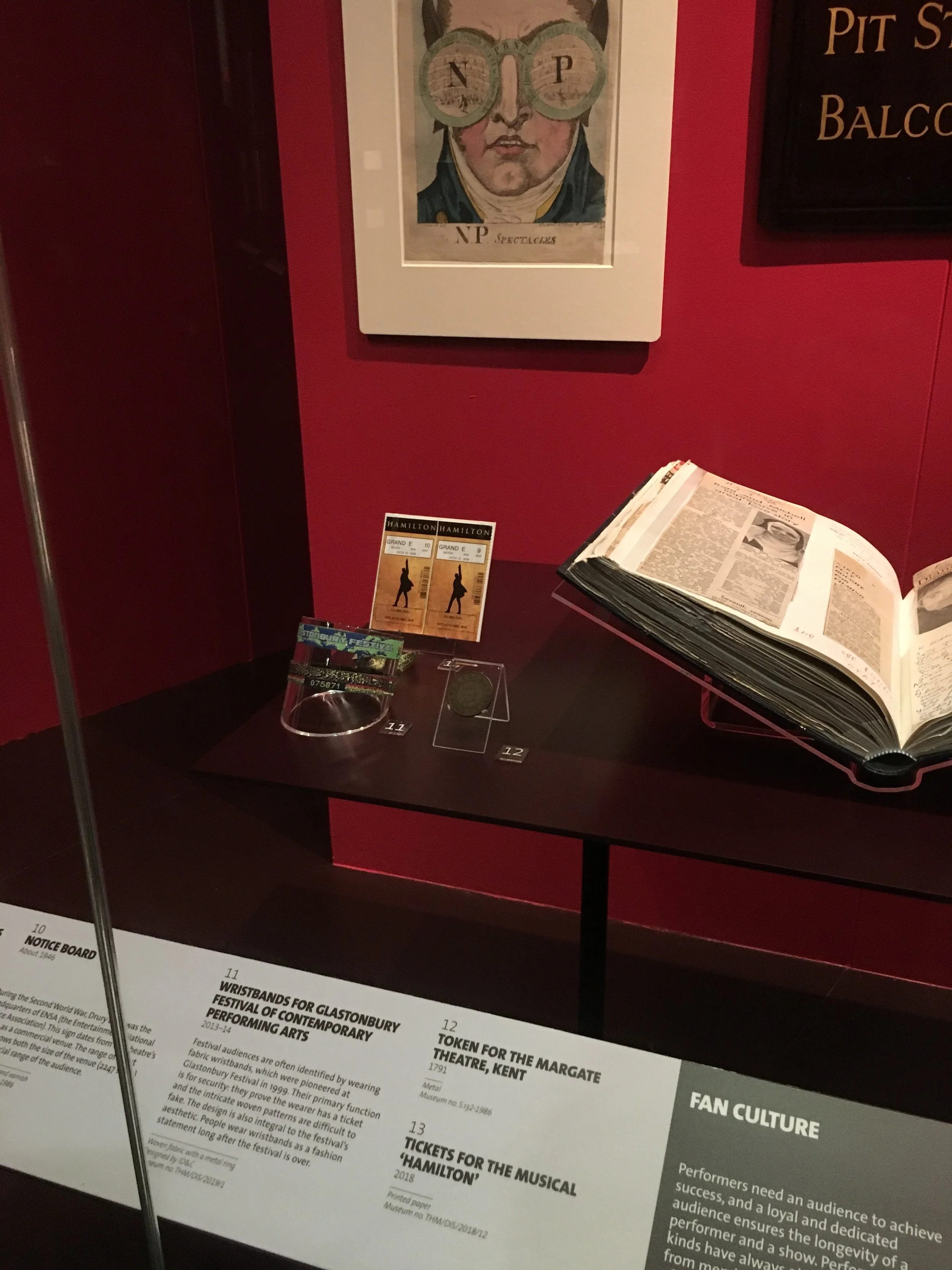 Glastonbury Wristbands In the V&A Museum London England