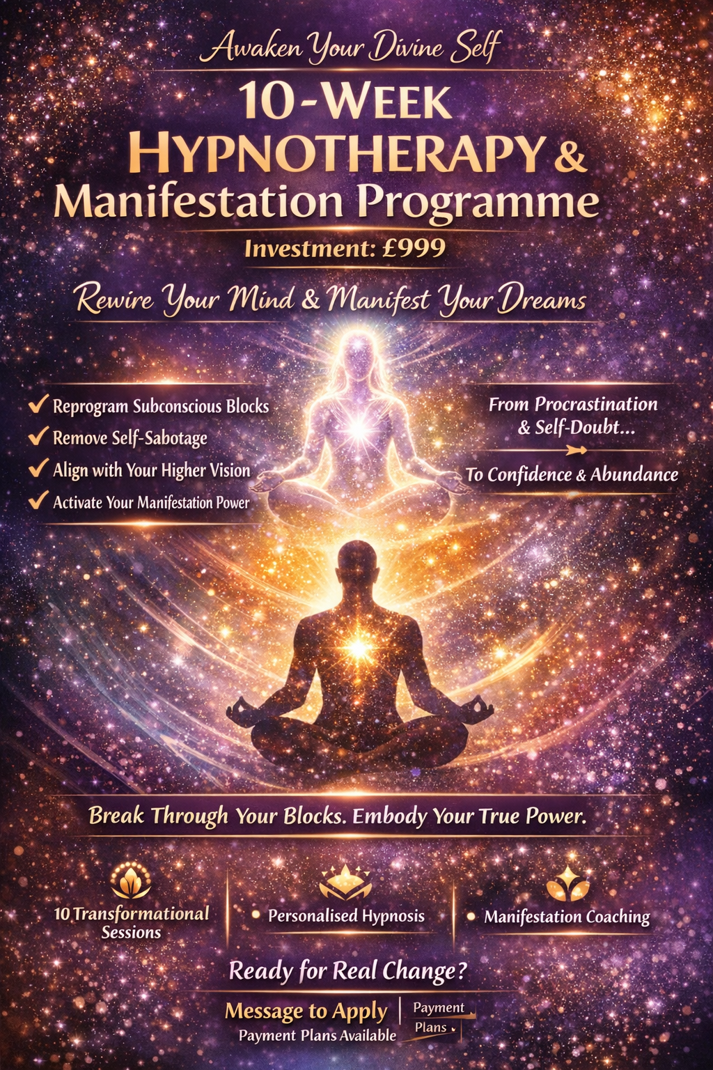 10-Week Hypnotherapy & Manifestation Program