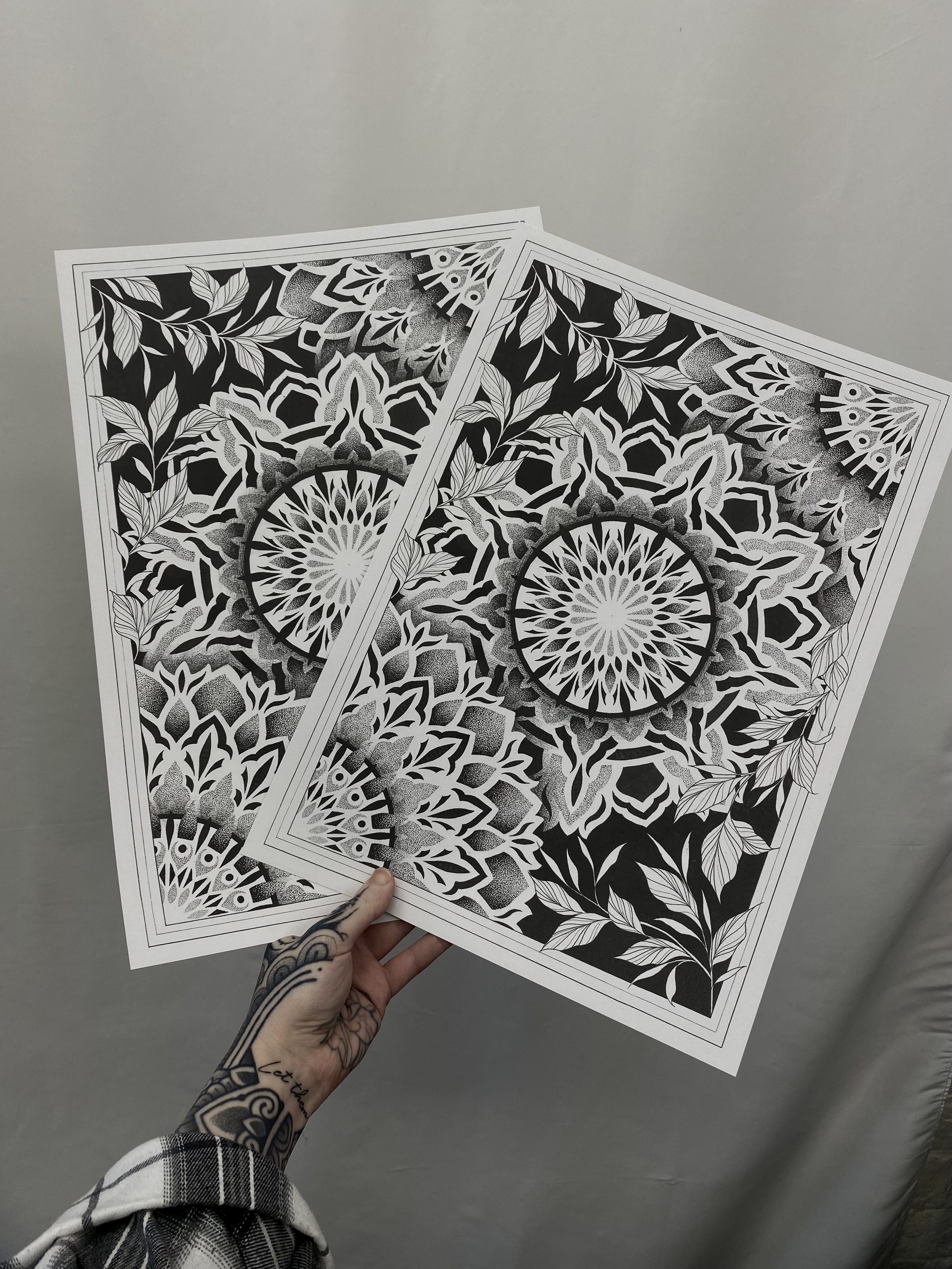 A3 mandala print