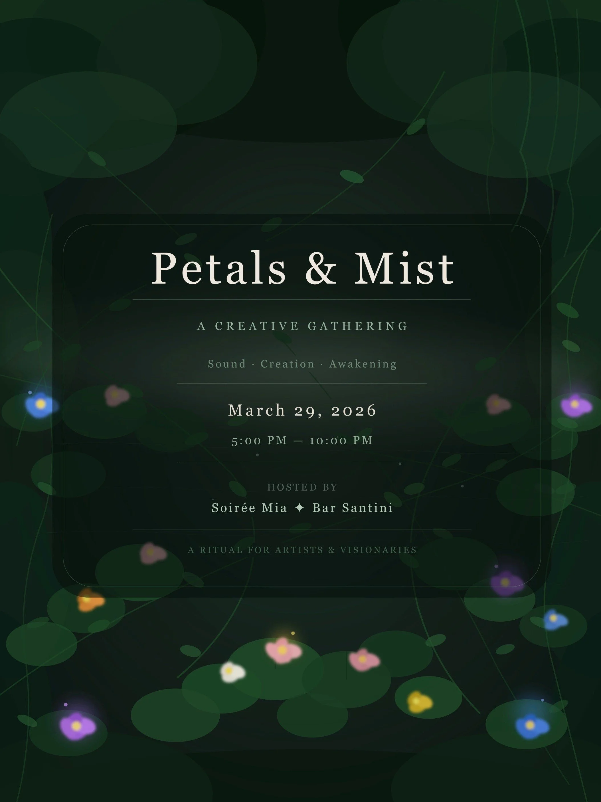 Soirée Mia x Bar Santini Present: Petals & Mist