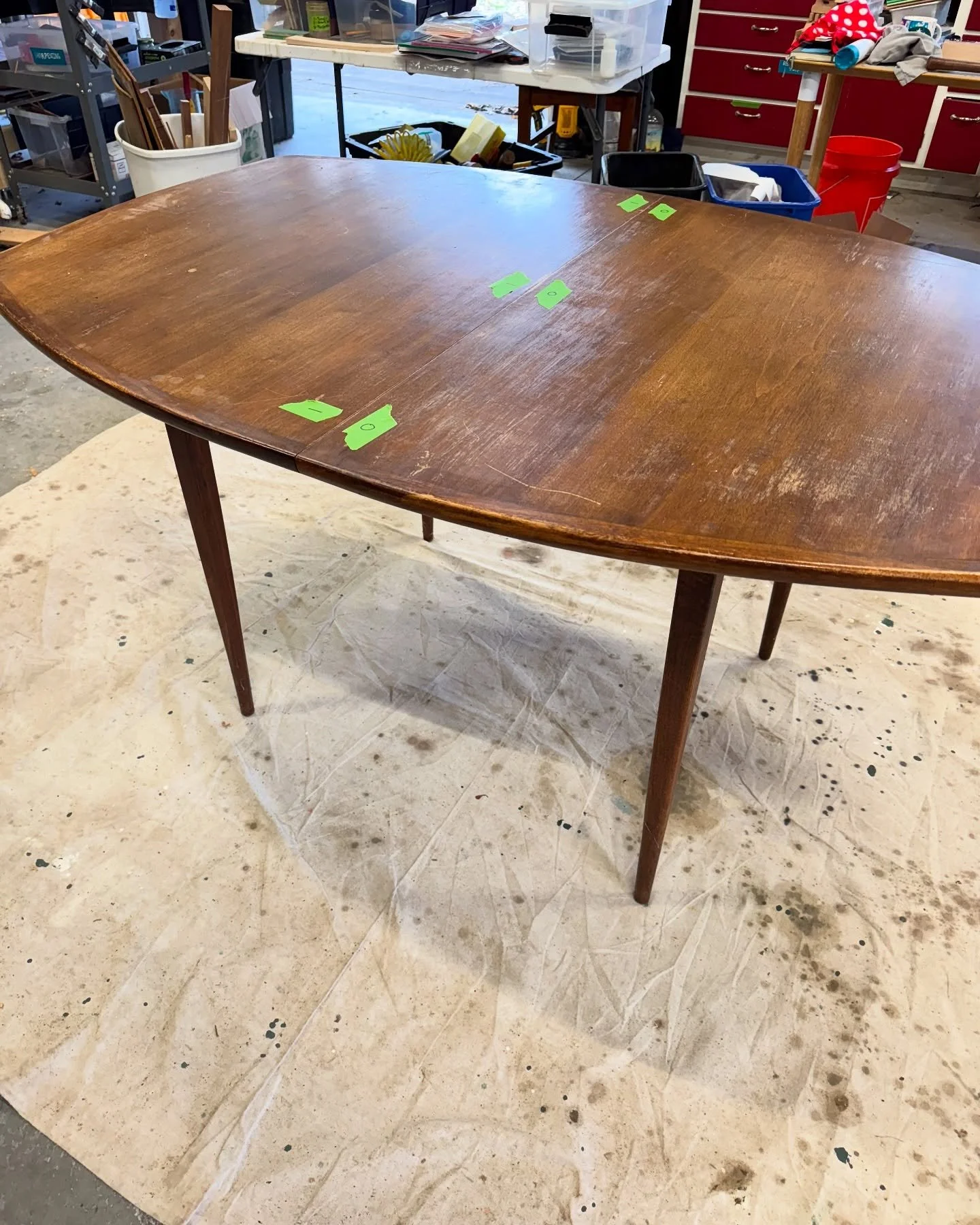 Over the past week, work has progressed on my family dining table. First I addressed the cup and twist in the leaves. I&rsquo;m not aiming for dead flat, mostly working on bringing the leaves flush. The table is in remarkably good condition so outsid