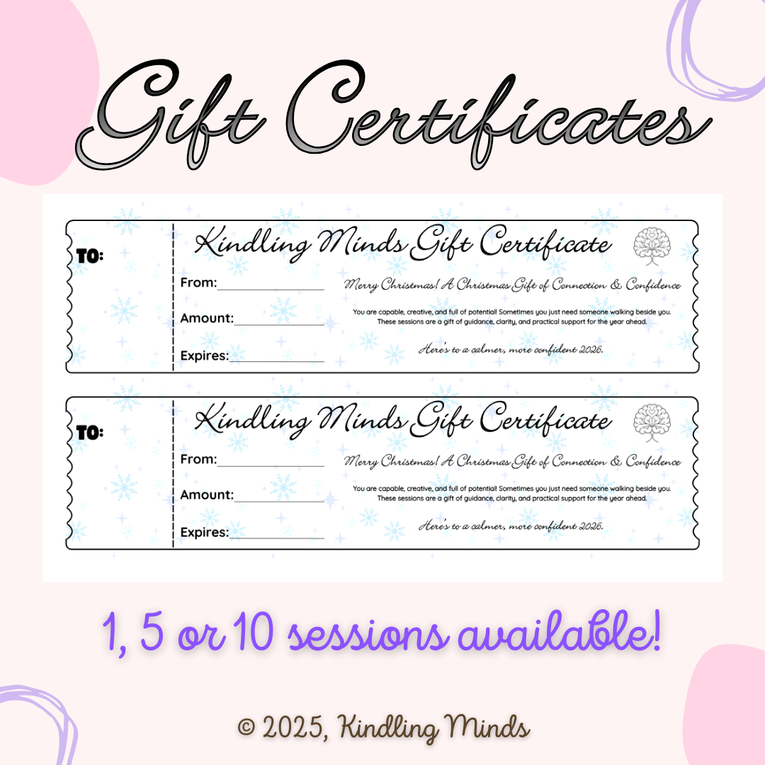 Kindling Minds Christmas Gift Certificate