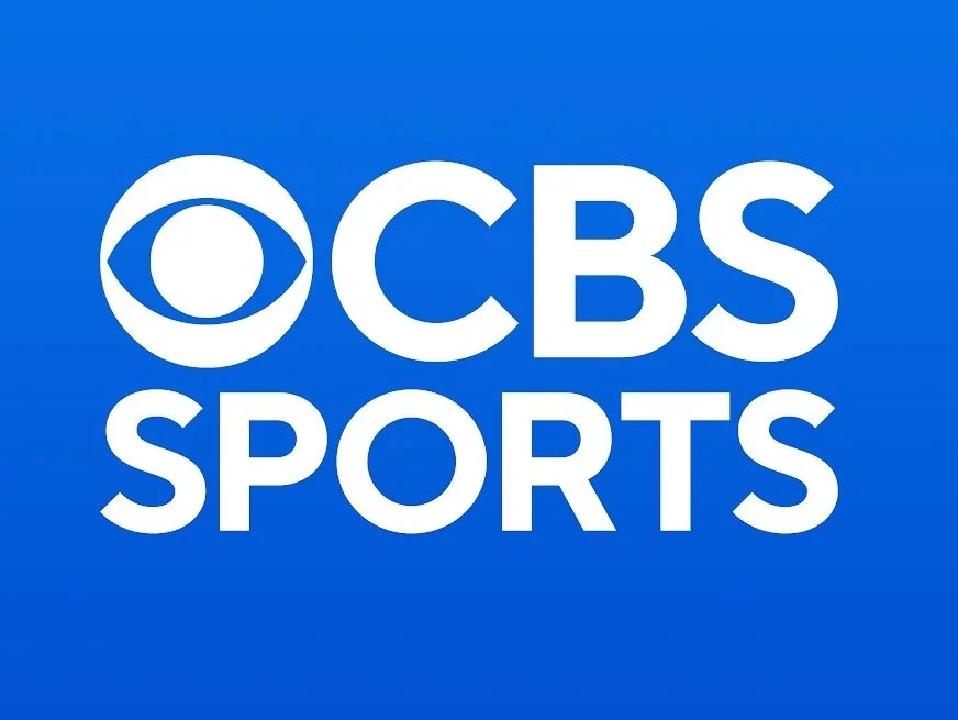 CBS Sports logo with a blue background, white CBS eye symbol and text.