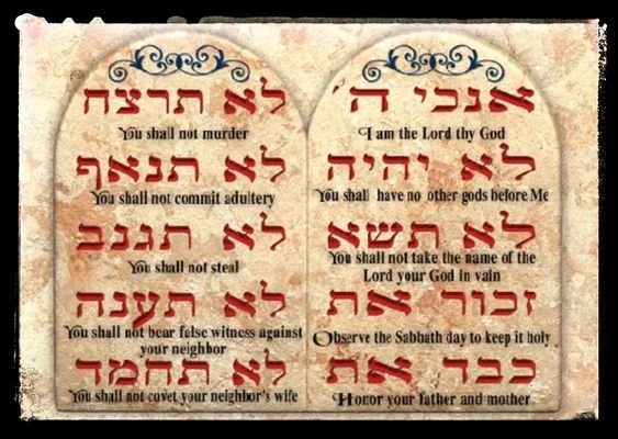 You Shall:  Exodus 20:1-4, 7-9, 12-20