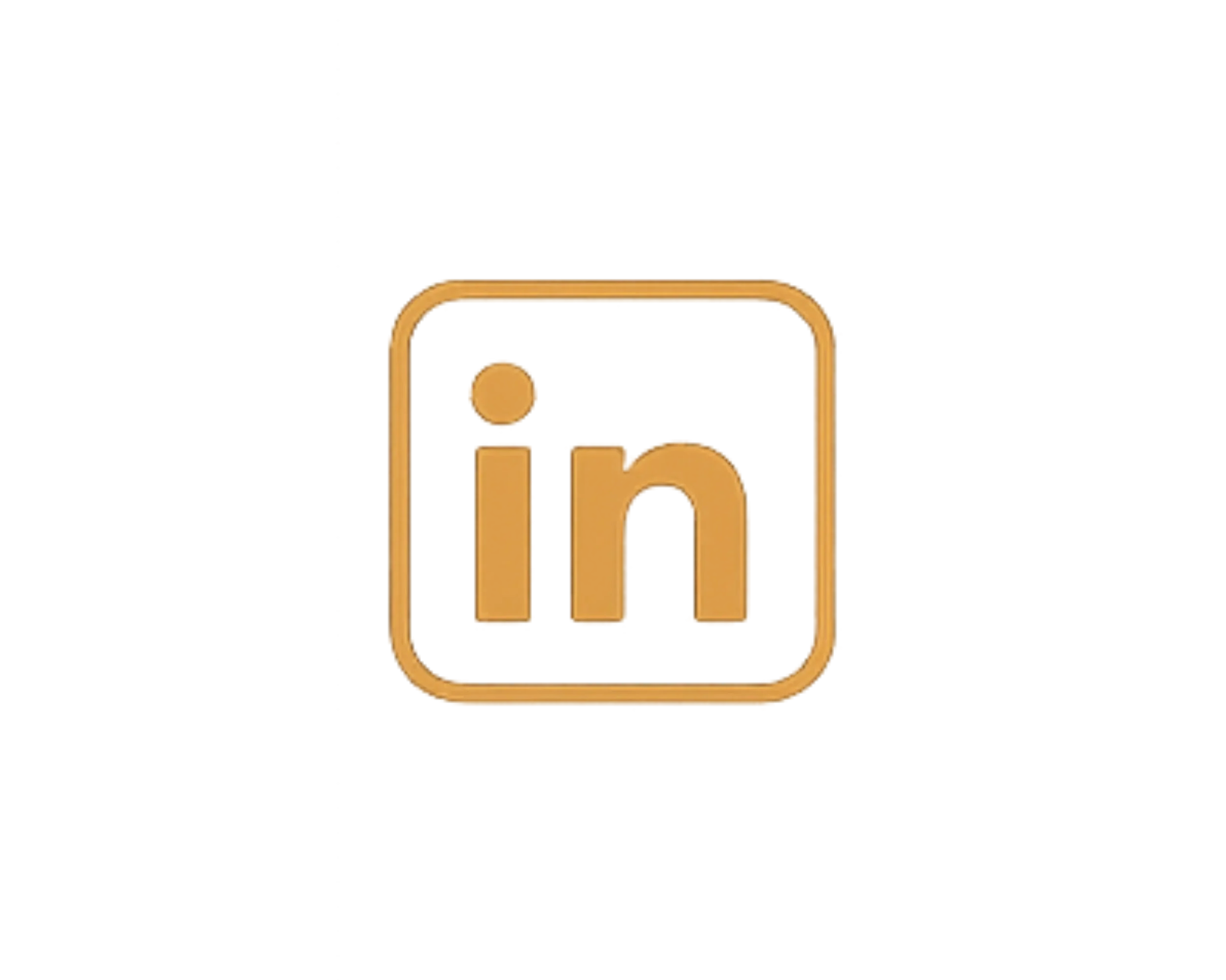 Logo med en guldkantet ramme og et symbol, der ligner en samling af linjer og cirkler, der danner en abstrakt form.
