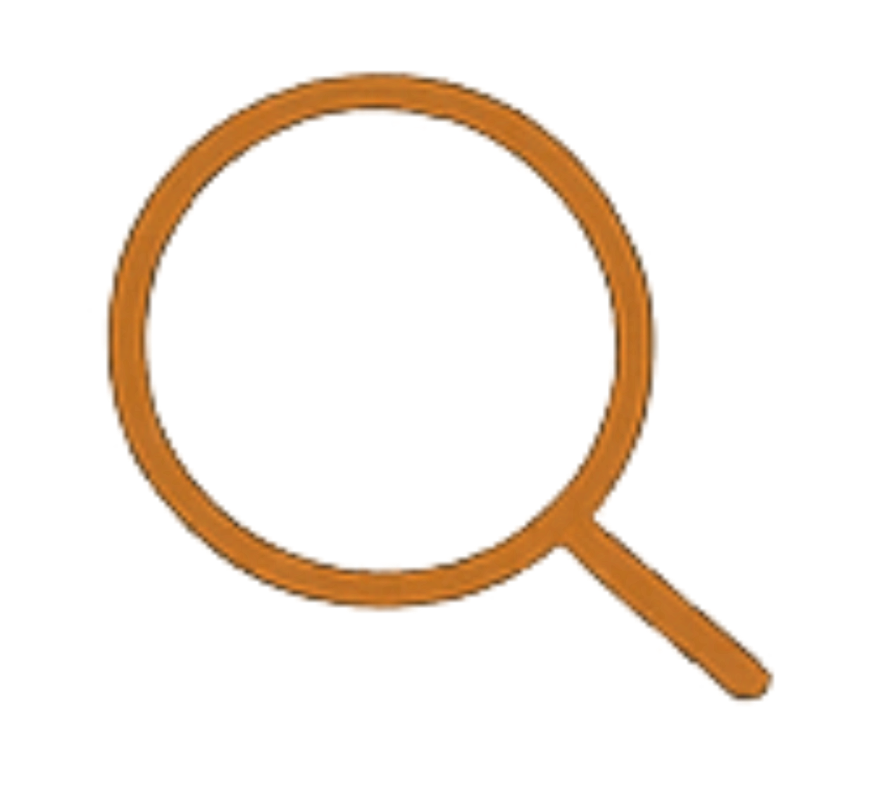 Et forstørret billede af en decka av magnifying glass, der ligger på en sort baggrund.