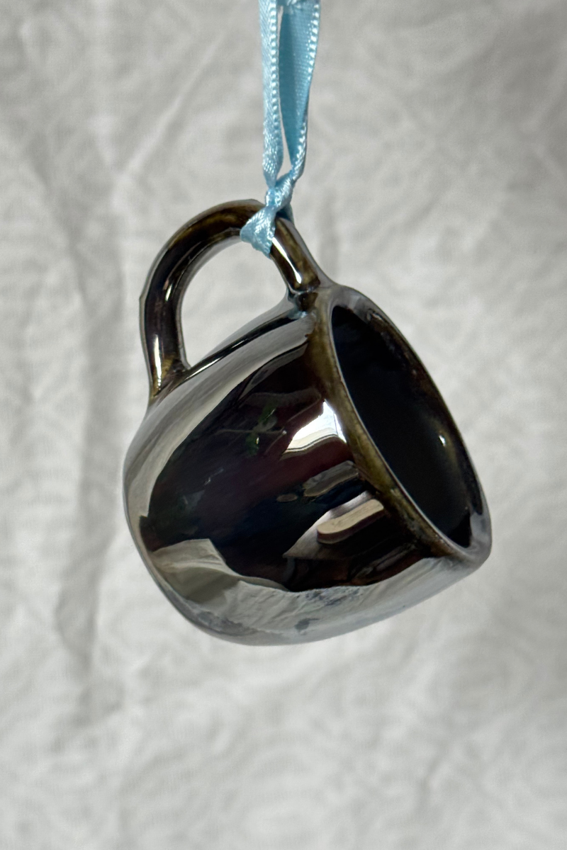 chrome mini mug ornaments