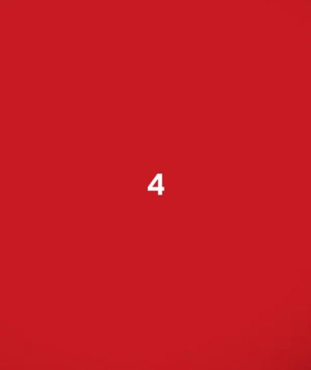 Red background with the number 4 in white centered in the image.