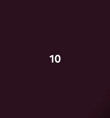 Number 10 displayed on a dark background.