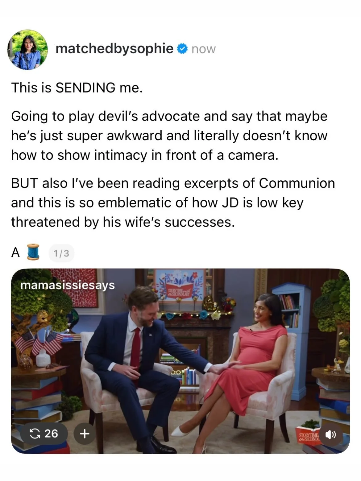 Successful women, especially successful women of color fall into this trap all the time: a mediocre white man sees how she can elevate and support him. He offers her proximity to power. Then he proceeds to leech on her success and independence - thes
