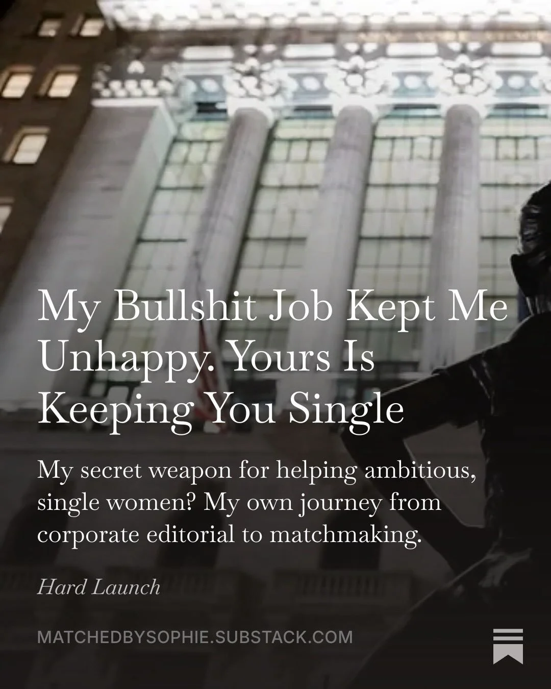 Spilling the 🍵on corporate media and relating it to dating in the process, of course. Read the latest, link in bio. 

#substack #substackwriter #careeradvice #datingadviceforwomen #ambitiouswomen