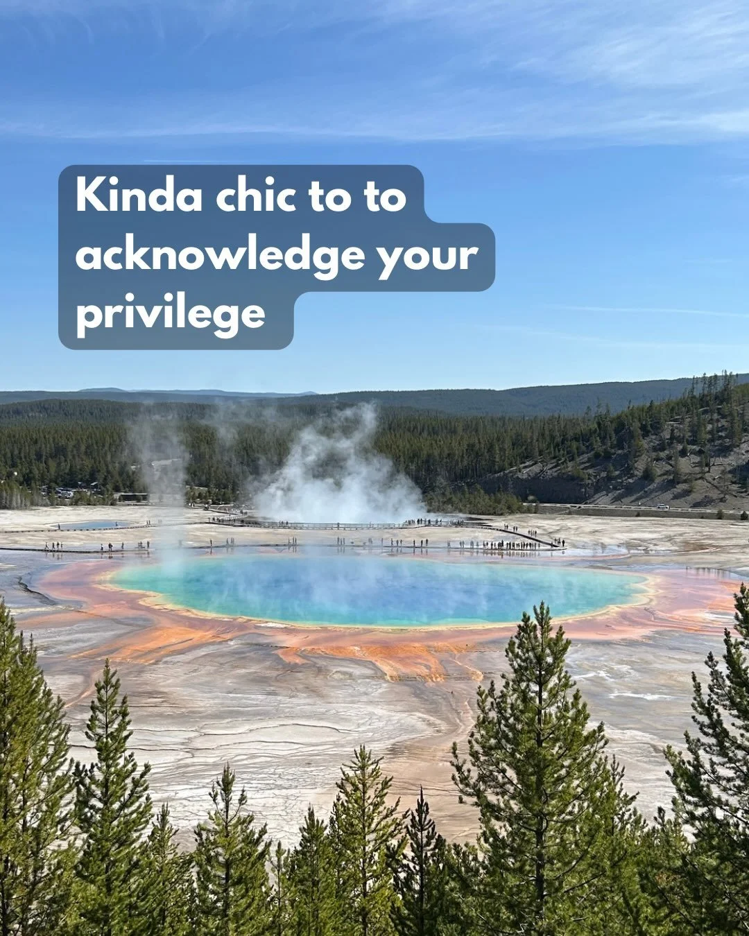 How many followers will I lose from posting this one? 

📸 from a recent trip to Yellowstone

#kindachic #trend #bipoc #valuesmatter