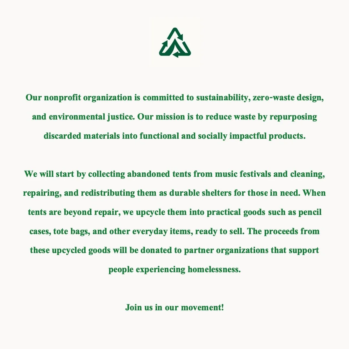 Come along for our journey, this is the start of an extremely impactful project that can help many!
--------------------------------------
#sustainabilitymatters #recycling #tents #nonprofitorganization #raiseawareness #climateaction #ecofriendlylivi