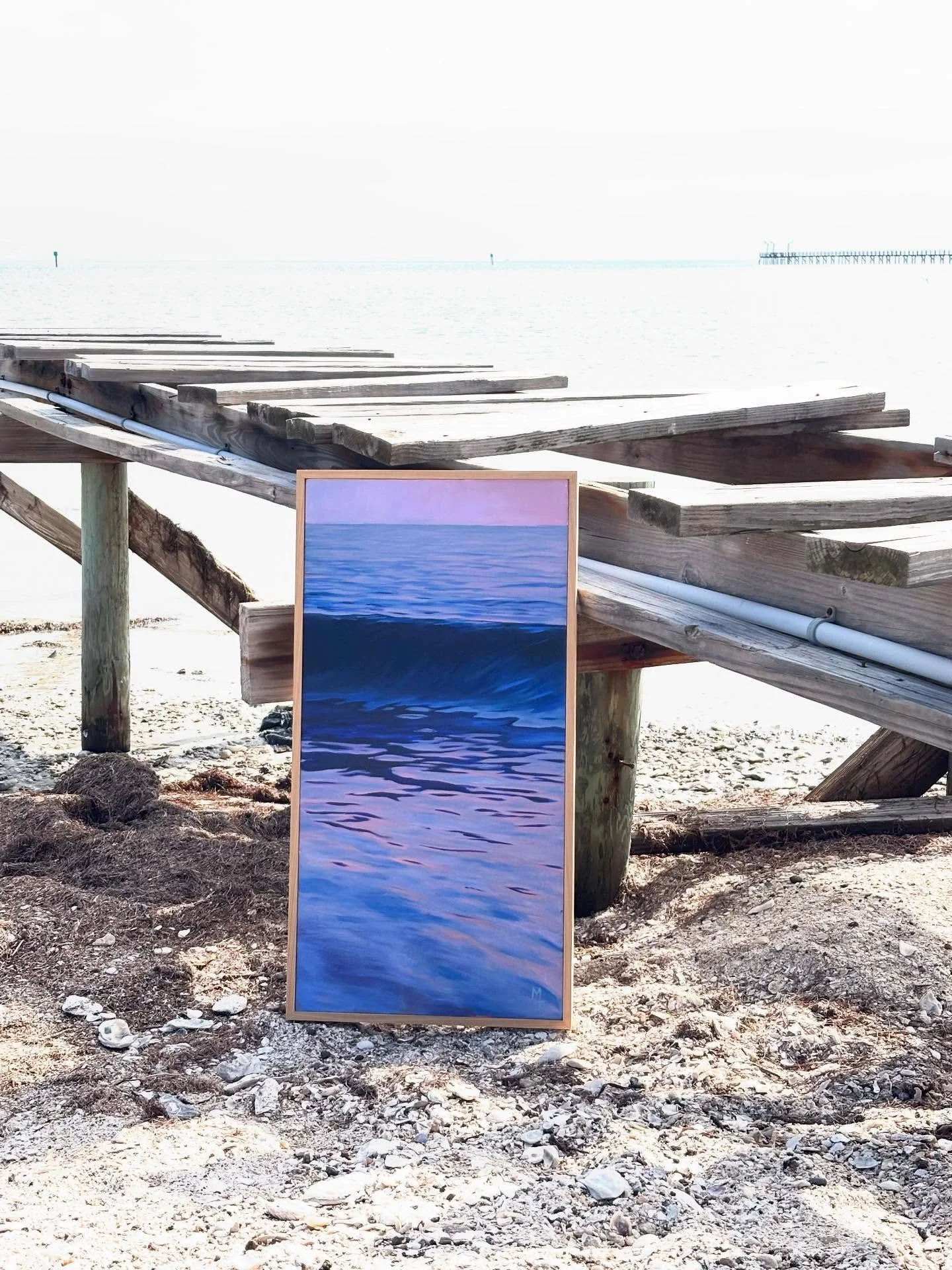 This guy has arrived at his new home and is available for purchase for the next few weeks at the @rockportartcenter Big Wave members exhibition. See it in person December 13th through January 18th at the Rockport Center for the Arts in Rockport, TX. 