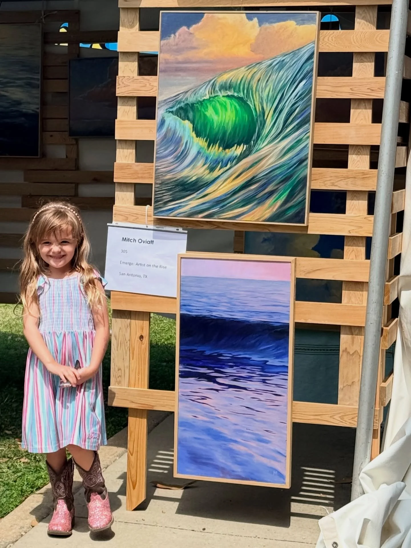 Thank you to everyone who stopped by this weekend! I really enjoyed the conversations and hearing how my paintings made you feel. 

I&rsquo;ll be at the Fiesta Arts Fair in San Antonio next month on the 18th and 19th if you didn&rsquo;t get a chance 