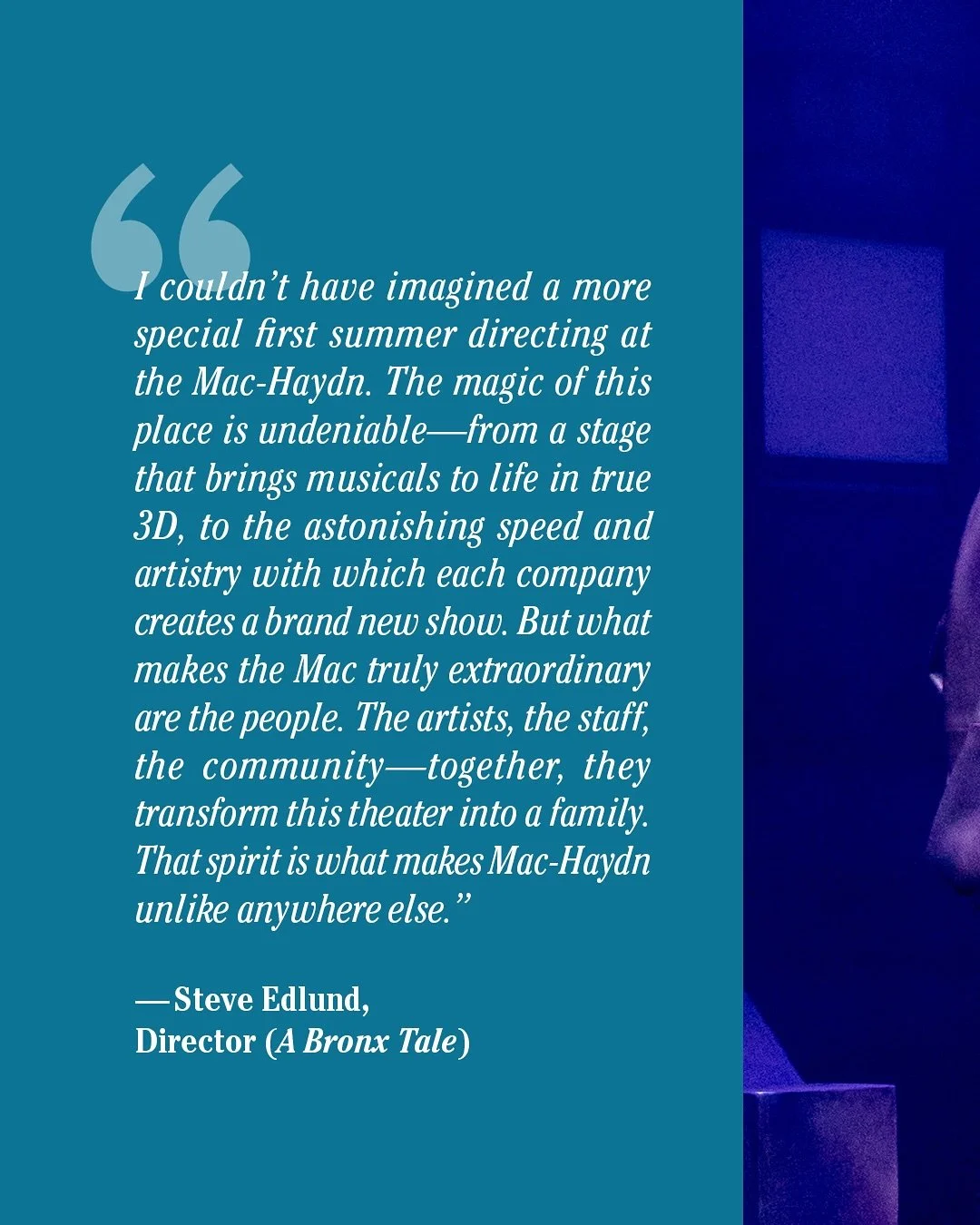 Have you donated to the Annual Fund yet? While we appreciate your support ALL summer long, the off-season is when we really need it. Believe it or not, the process never stops! Once we close one season, we are already underway planning the next. Your