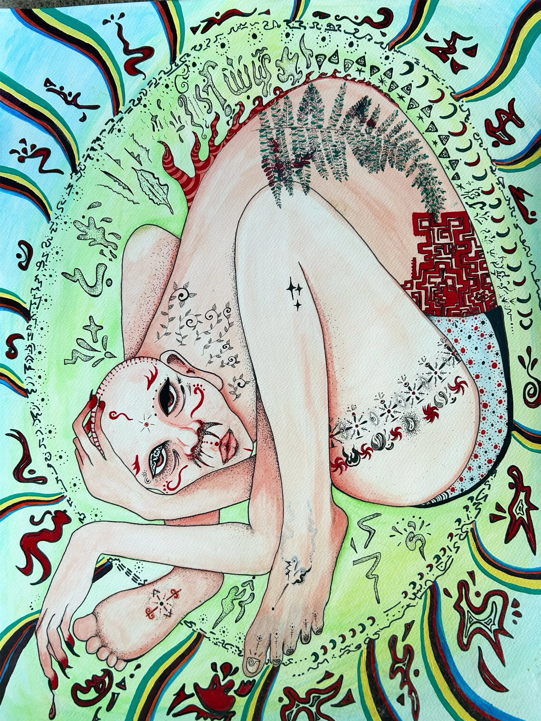 24x18 watercolor and ink on paper