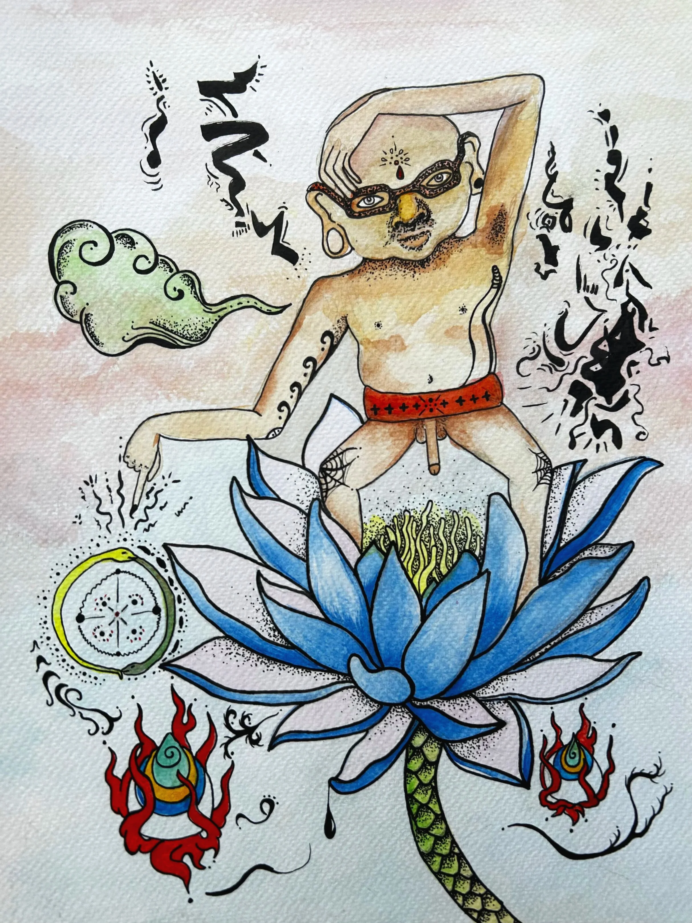 12x9 watercolor and ink on paper