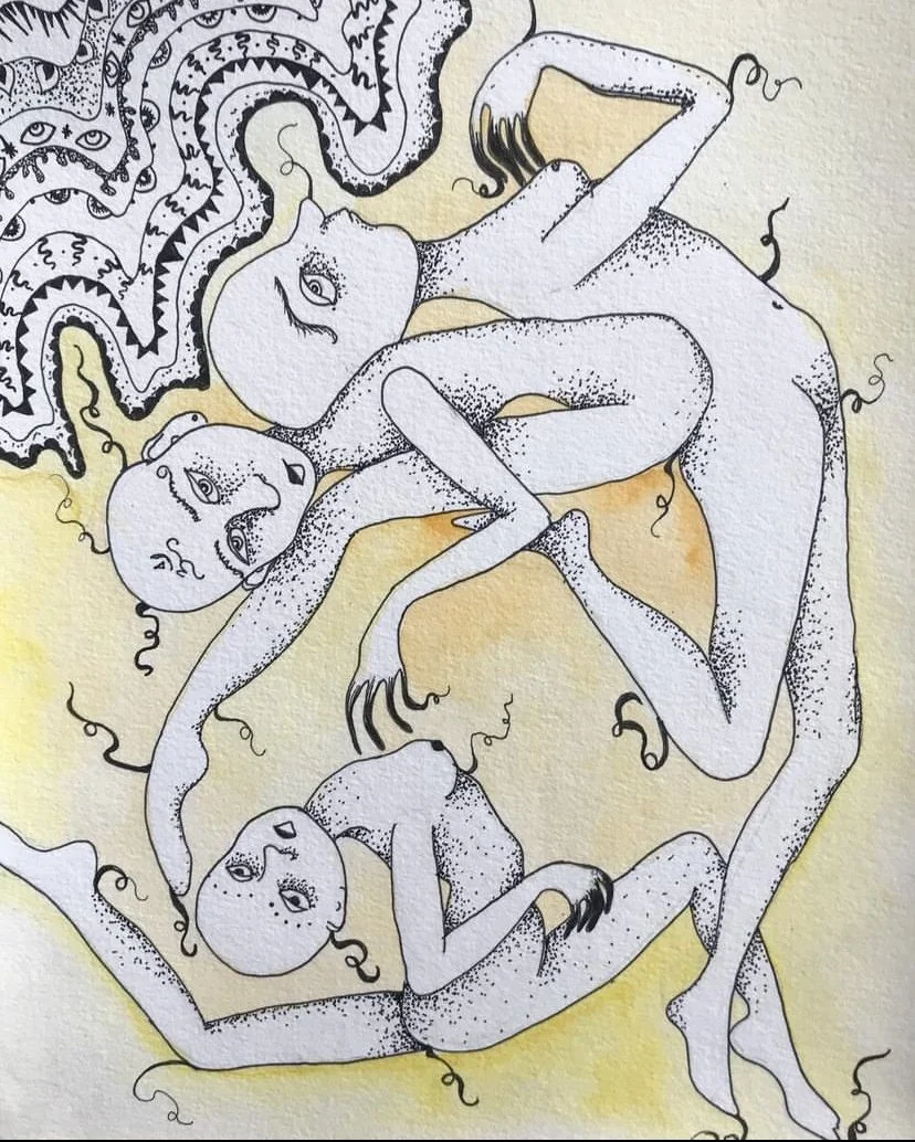 16x10 watercolor and ink on paper